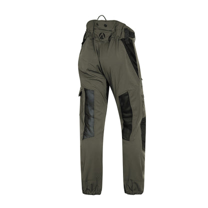 AT4062(EU) Arbortec Vented Chainsaw Trousers Design A Class 1 - Olive - Arbortec Forestwear