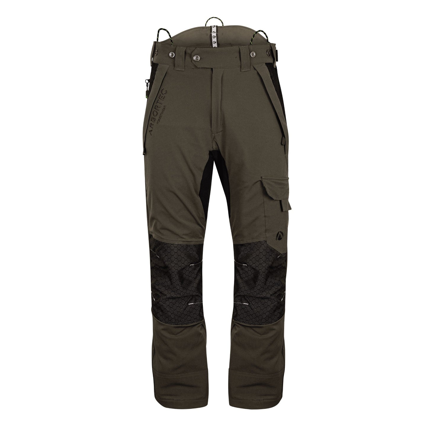 AT4062(US) Arbortec Vented Chainsaw Pants - Olive - Arbortec Forestwear