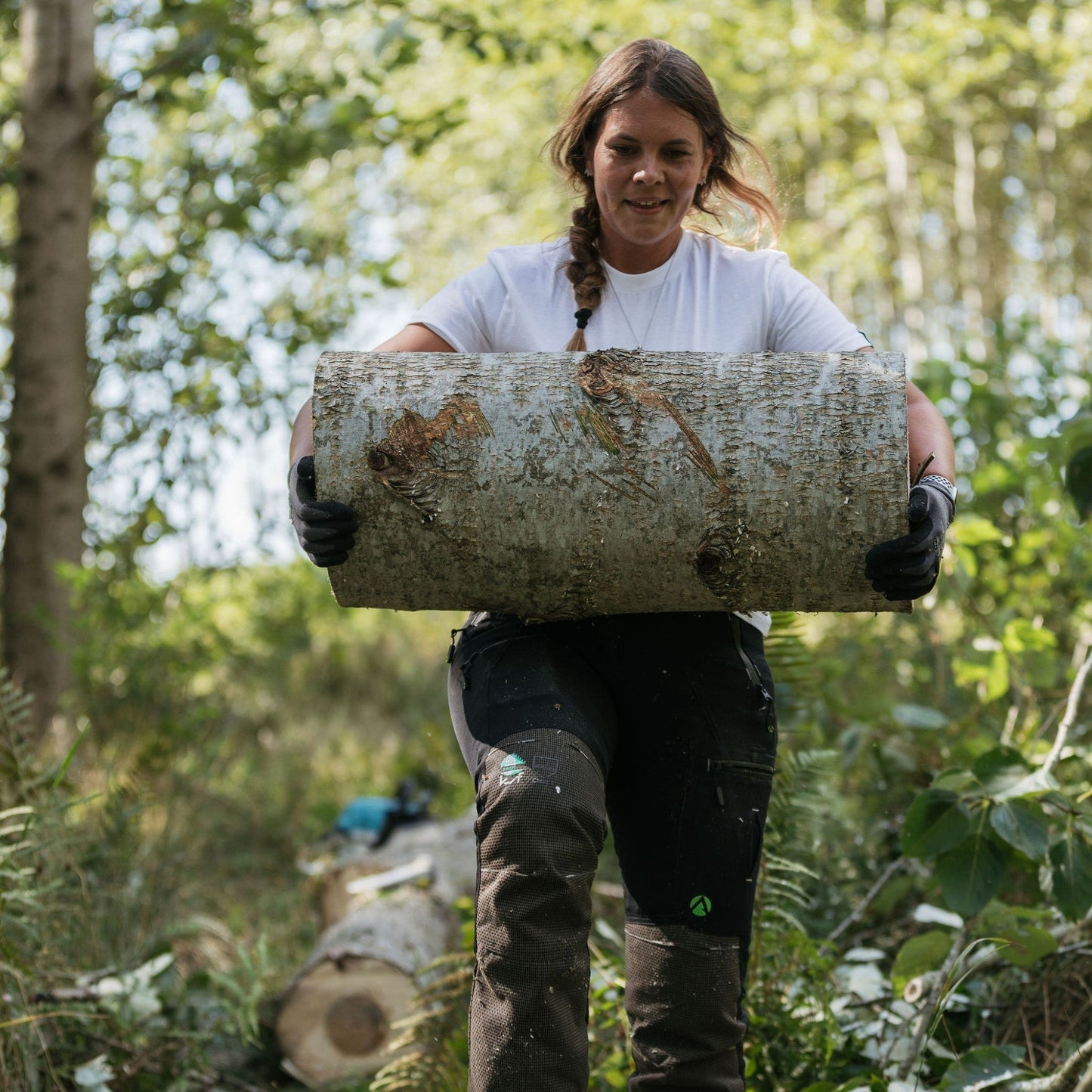 AT4070(F) Breatheflex Pro Women's Chainsaw Trousers Class 1 / Design C - Black - Arbortec Forestwear