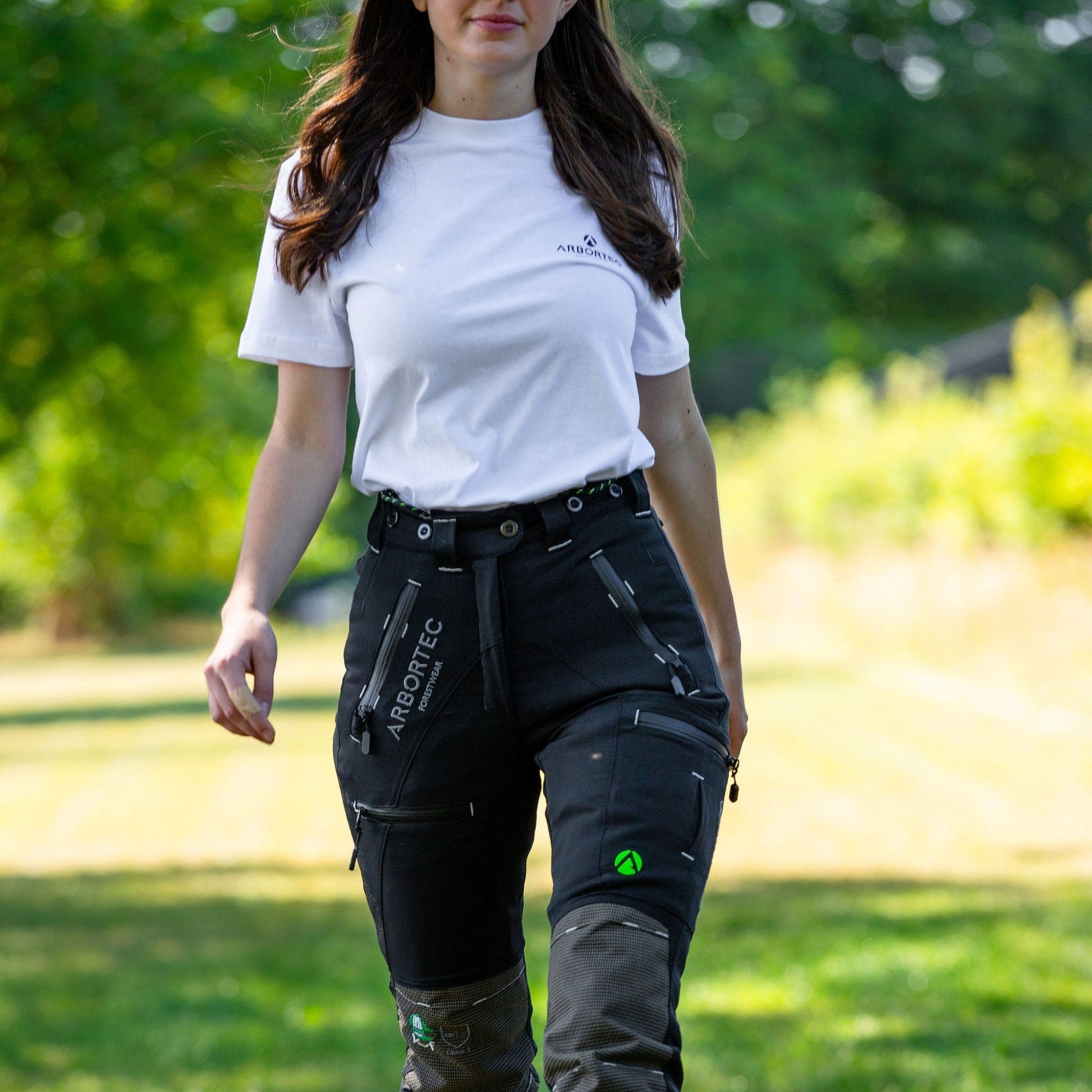 AT4070(F) Breatheflex Pro Women's Chainsaw Trousers Class 1 / Design C - Black - Arbortec Forestwear