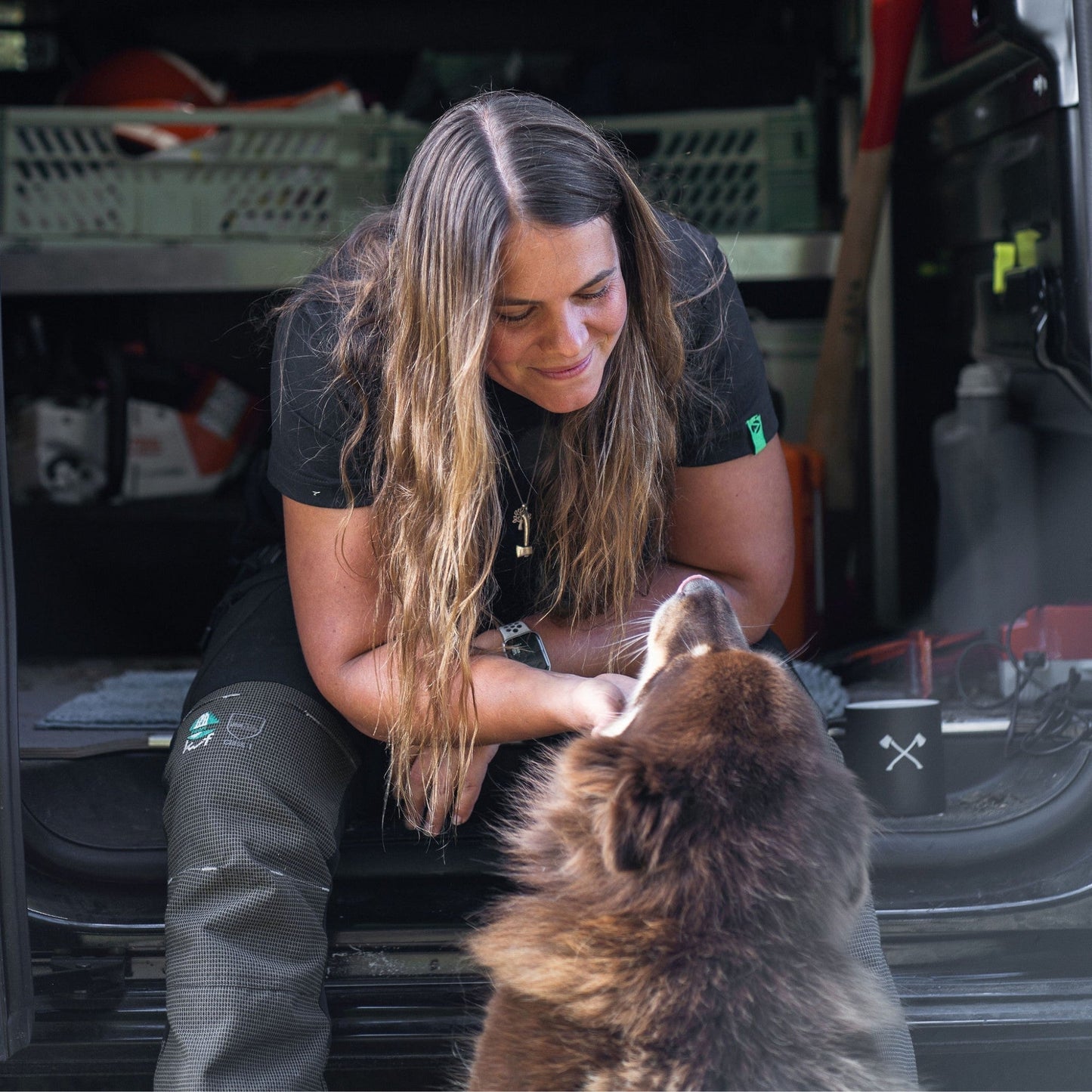 AT4070(F) Breatheflex Pro Women's Chainsaw Trousers Class 1 / Design C - Black - Arbortec Forestwear