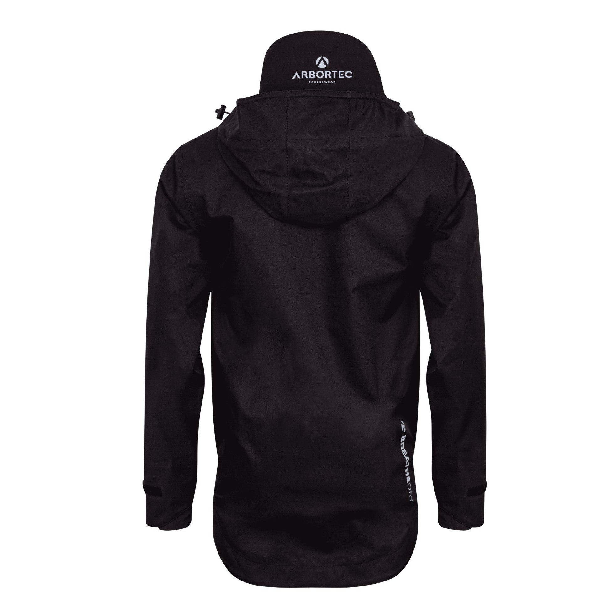 AT4420 Full - Zip Waterproof Work Jacket – Black - Arbortec Forestwear