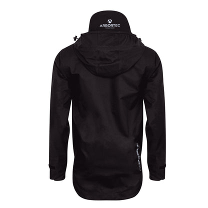 AT4420 Full - Zip Waterproof Work Jacket – Black - Arbortec Forestwear