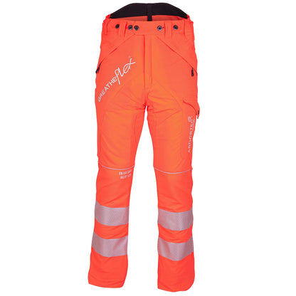 ATHV4040 Breatheflex Chainsaw Trousers Design C Class 2 - Hi Vis Orange - Arbortec Forestwear
