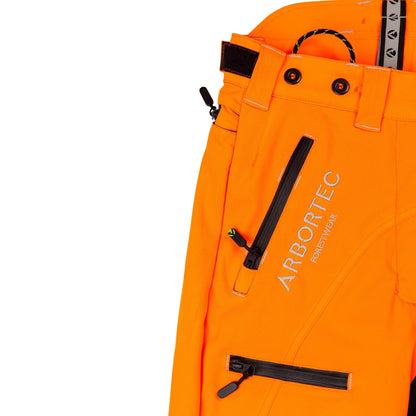 ATHV4070(F) Breatheflex Pro Women's Chainsaw Trousers Class 1 / Design C - Hi - Vis Orange - Arbortec Forestwear