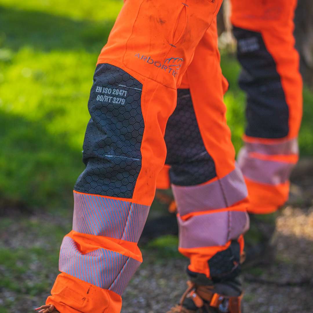 ATHV4060 Breatheflex Pro Type A Class 1 Chainsaw Trousers - Hi-Vis Orange - Arbortec Forestwear