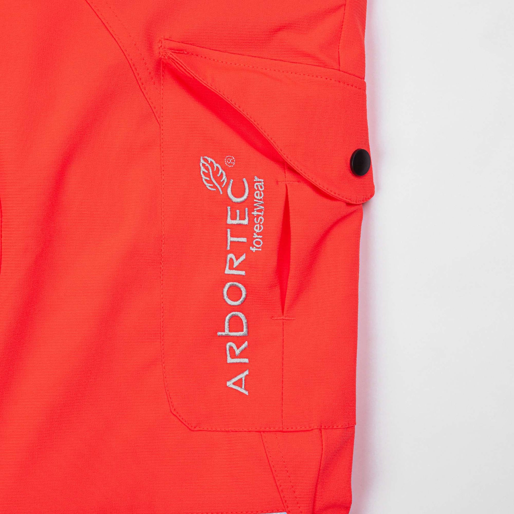 ATHV4010 Breatheflex Type A Class 1 Chainsaw Trousers - Hi-Vis Orange - Arbortec Forestwear