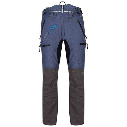 arbortec breathflex pro type a class 1 chainsaw trousers in denim colour - front