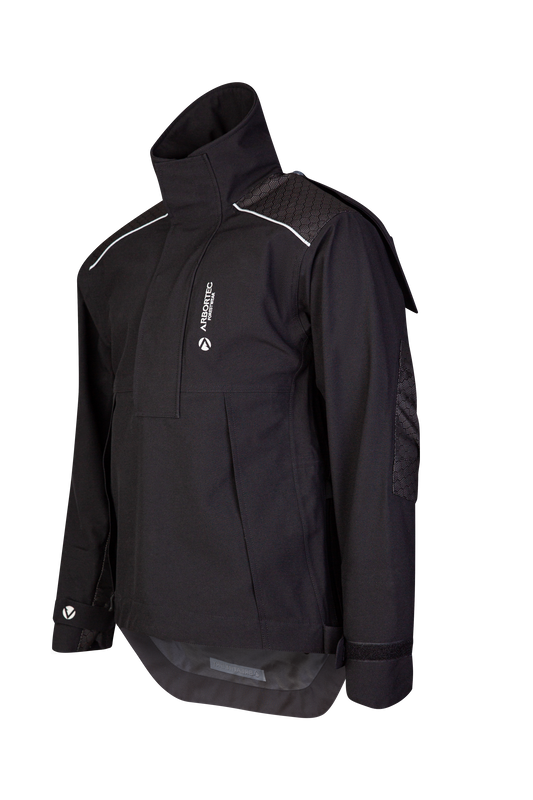 AT4460 - Heavy Duty Half Zip Breathedry® Smock - Black