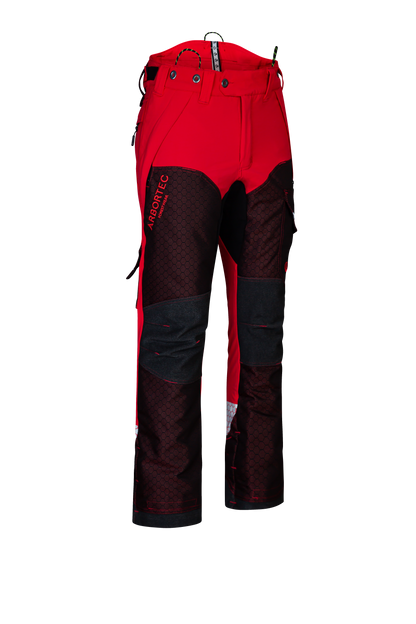 AT4080 - Arbortec Deep Forest Chainsaw Trousers Design A/Class 1 - Red
