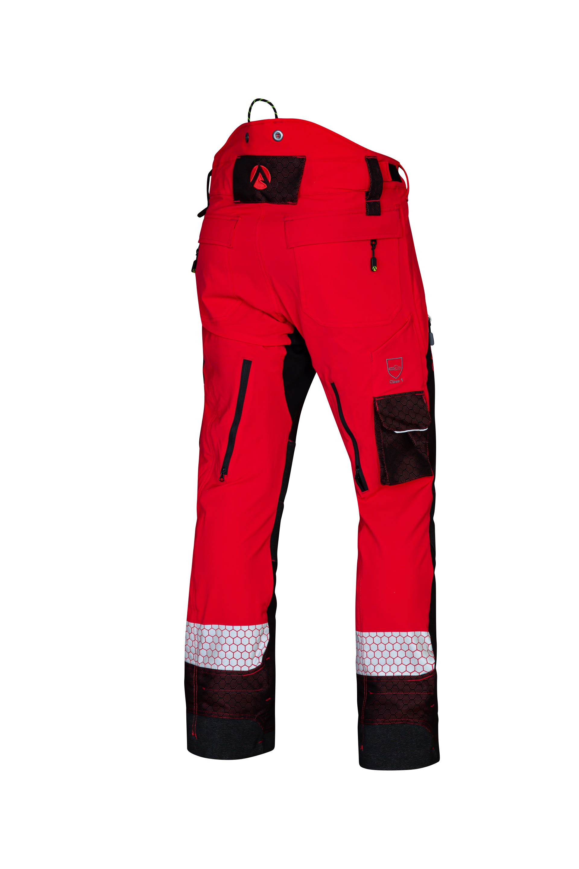 AT4080 - Arbortec Deep Forest Chainsaw Trousers Design A/Class 1 - Red