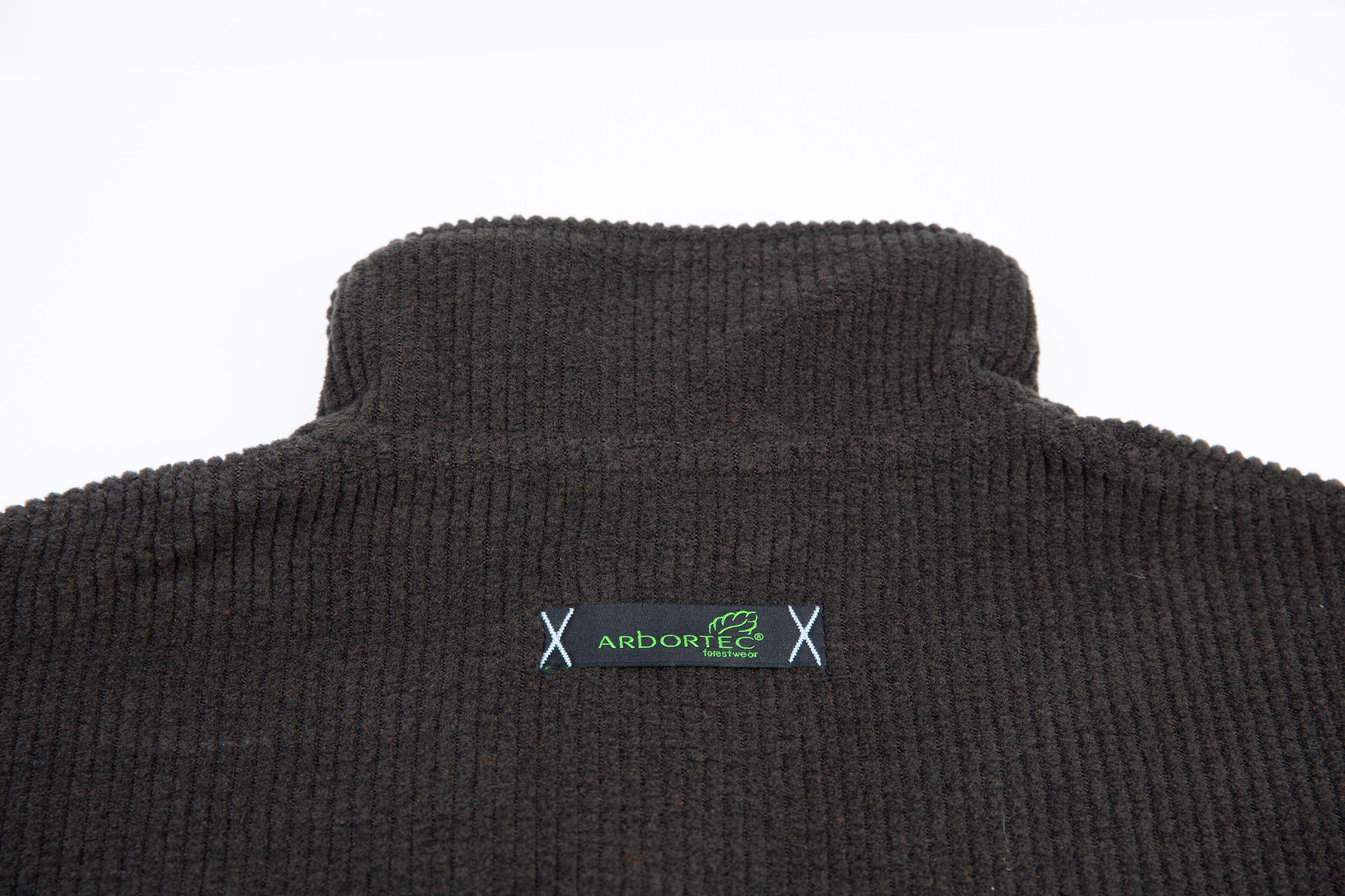 Half Zip Sweater Olive - Arbortec Logo Top