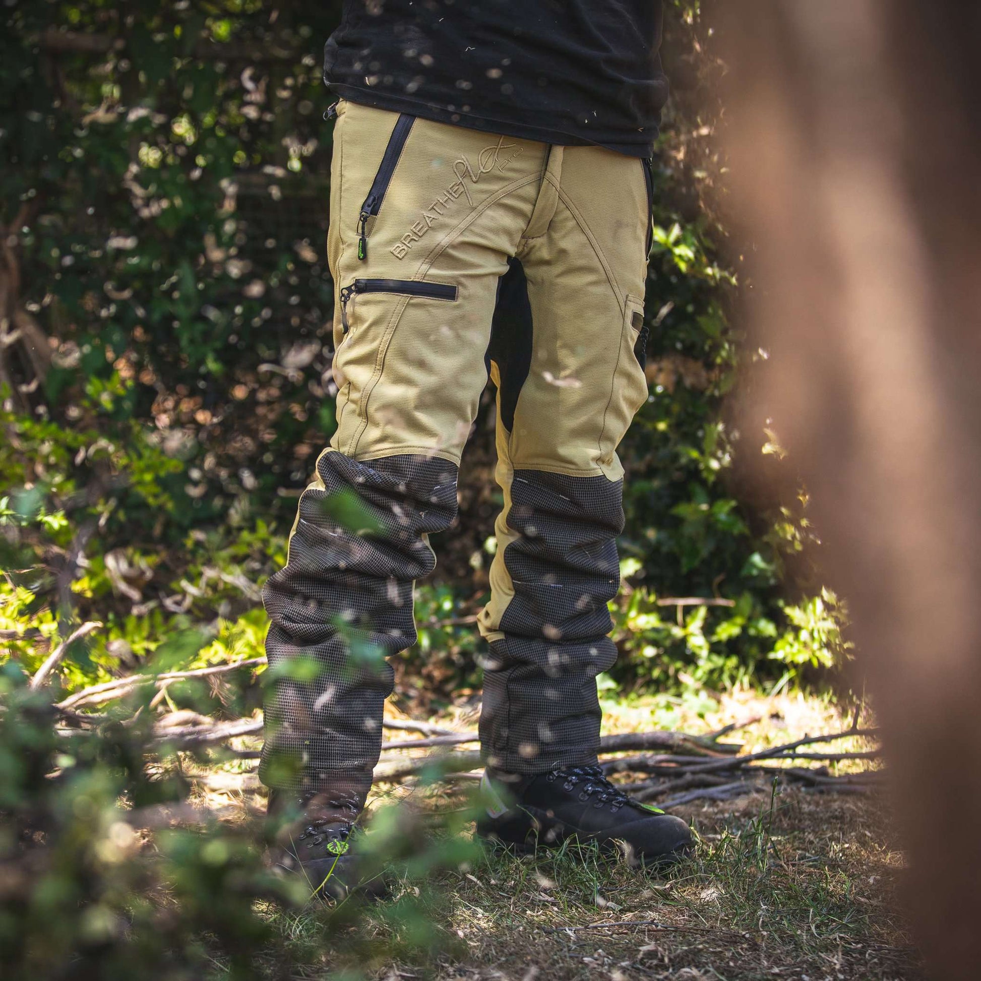 AT4060 Breatheflex Pro Type A Class 1 Chainsaw Trousers - Beige - Arbortec Forestwear