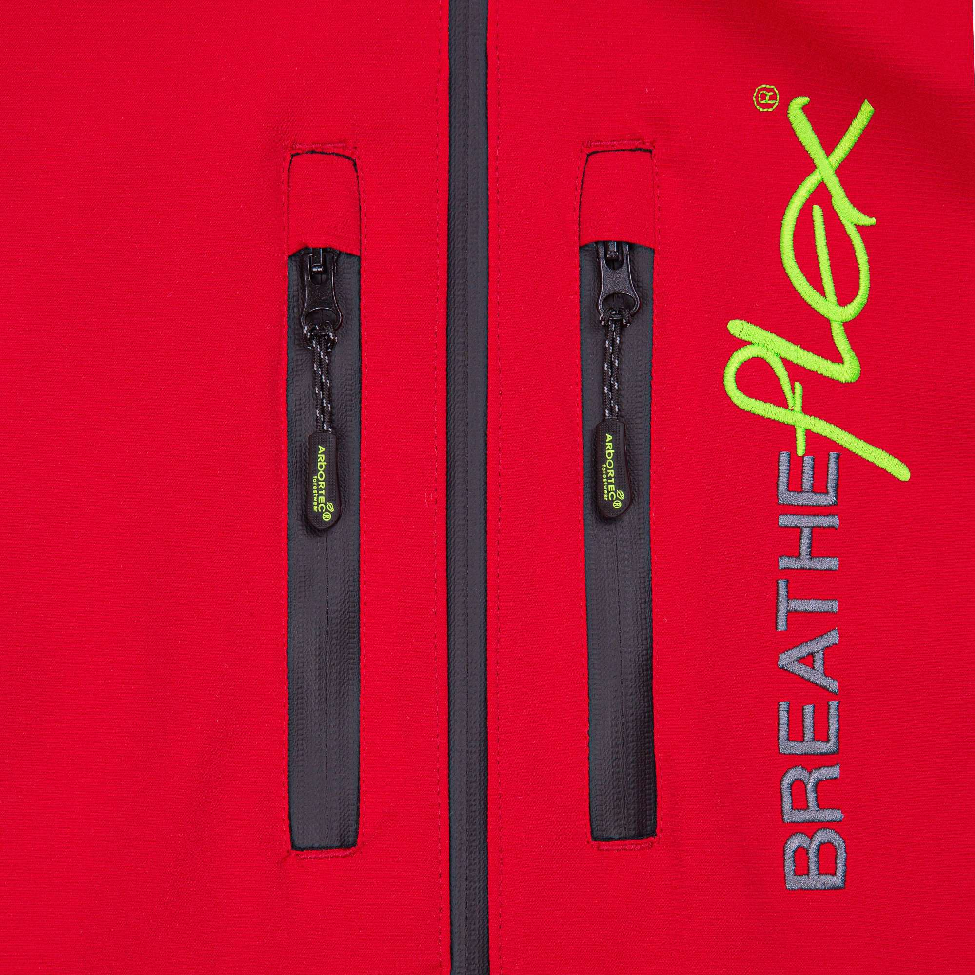 AT4000 Breatheflex Performance Work Jacket  - Red - Arbortec Forestwear