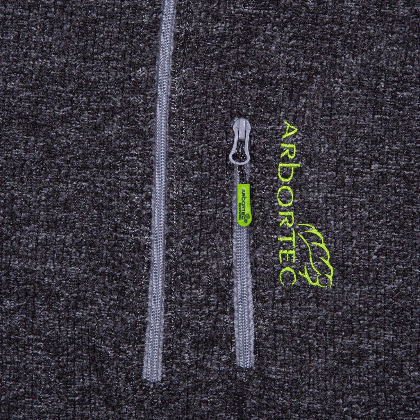 AT5010 Wolf - Half-Zip Knitted Fleece - Grey - Arbortec Forestwear