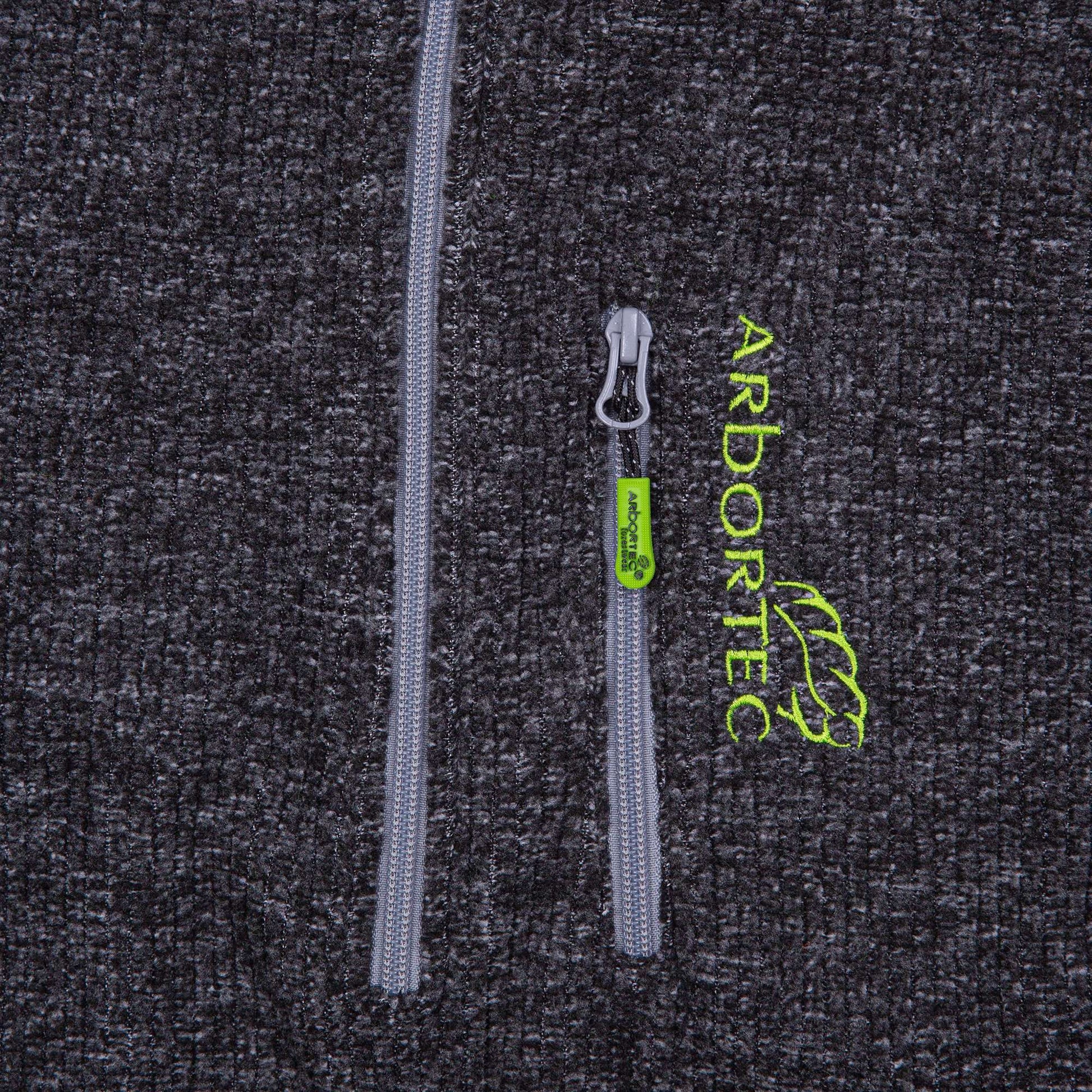 AT5010 Wolf - Half-Zip Knitted Fleece - Grey - Arbortec Forestwear