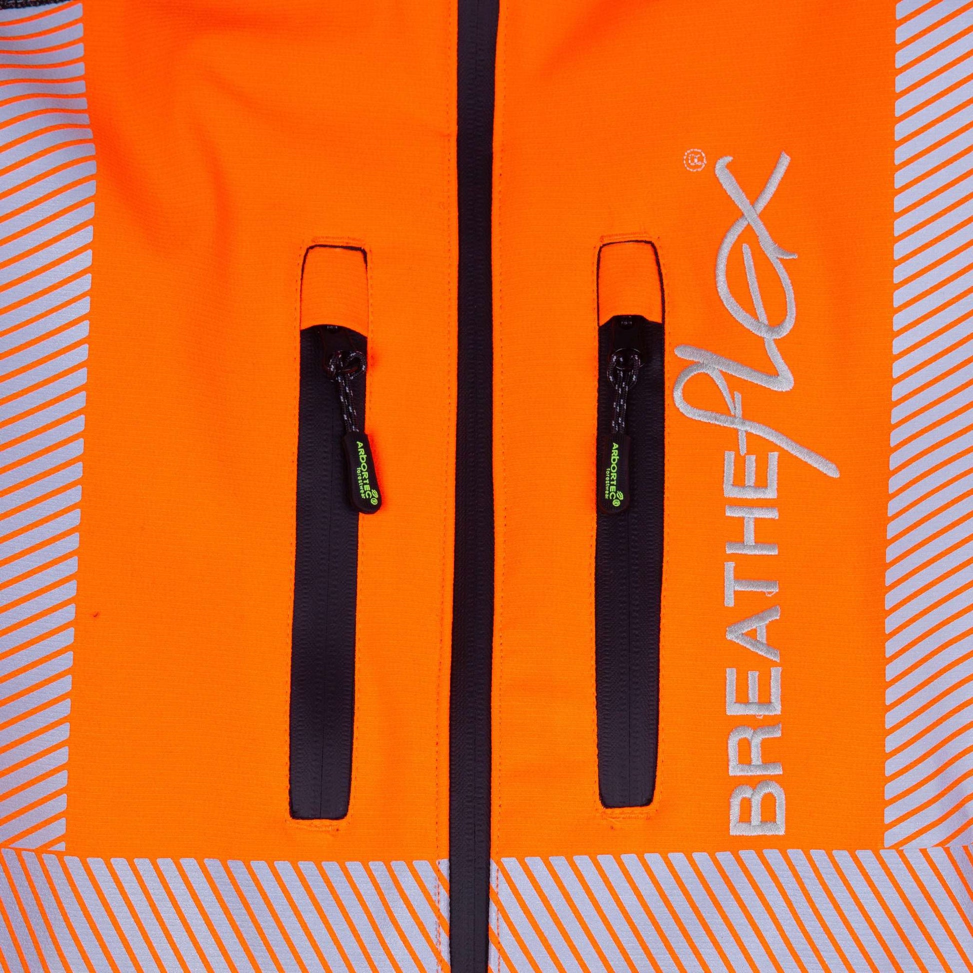 AT4000 Breatheflex Performance Work Jacket  - Hi Viz Orange - Arbortec Forestwear
