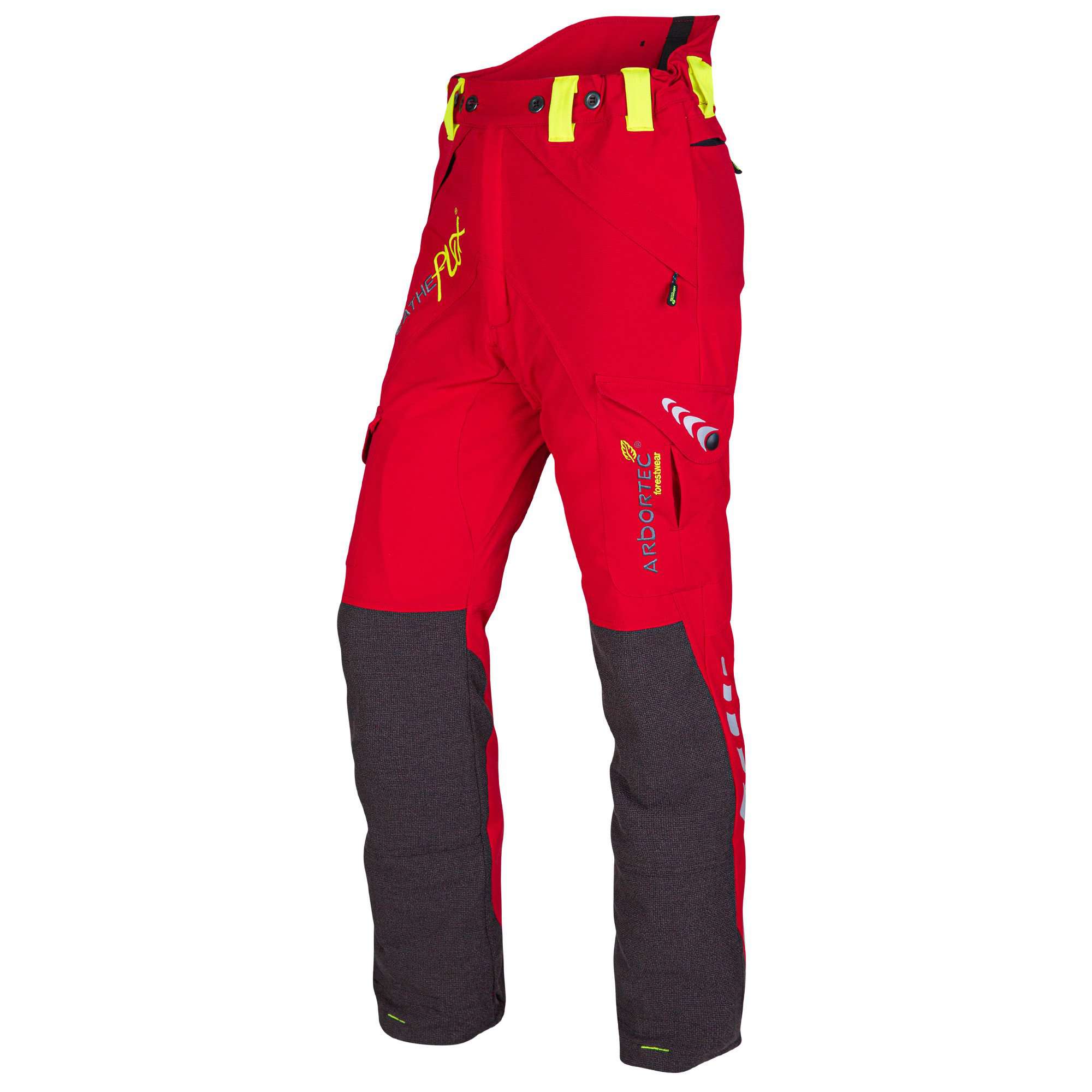 AT4010 Breatheflex Type A Class 1 Chainsaw Trousers - Red - Arbortec Forestwear