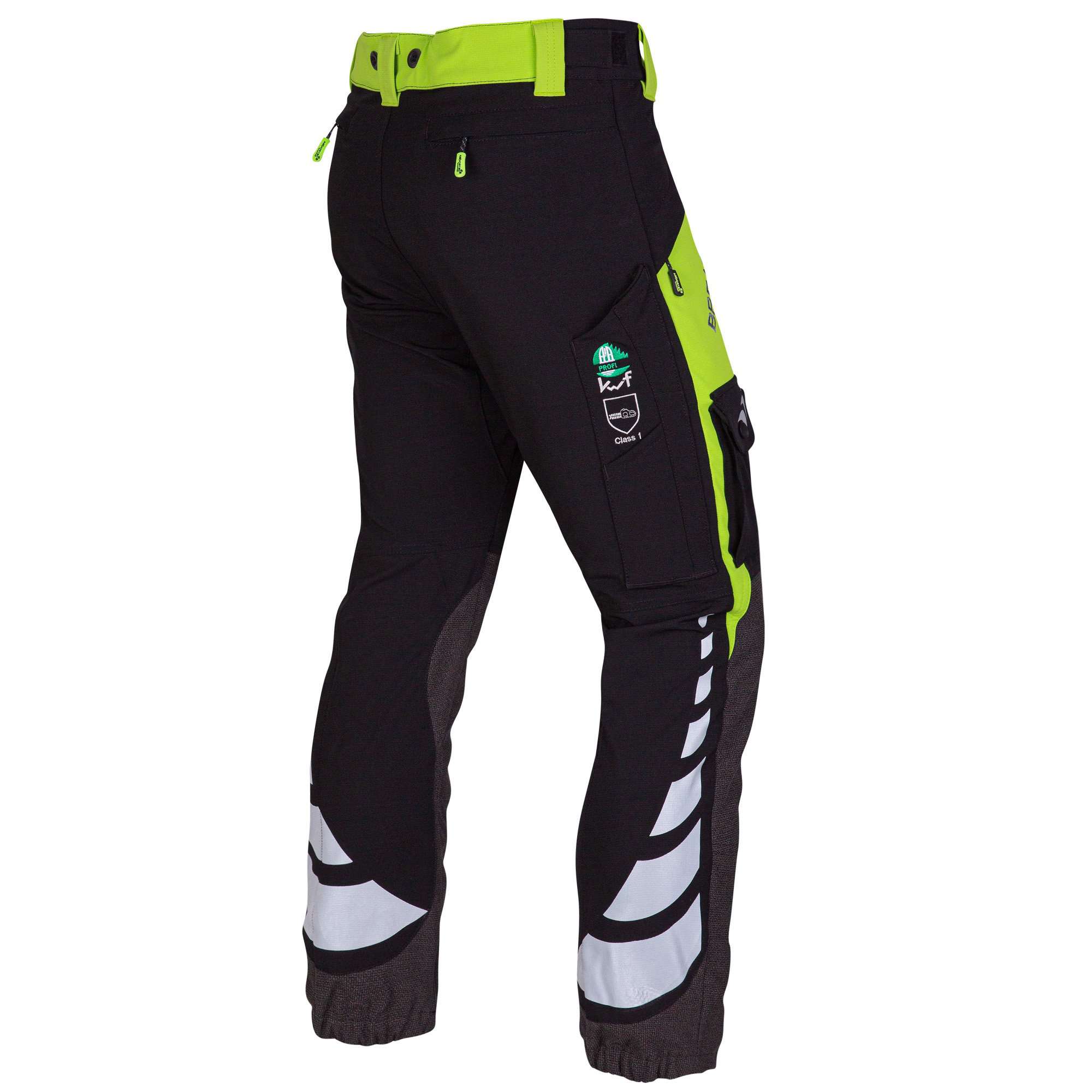 AT4010 Breatheflex Ladies Type A Class 1 Chainsaw Trousers - Lime - Arbortec Forestwear