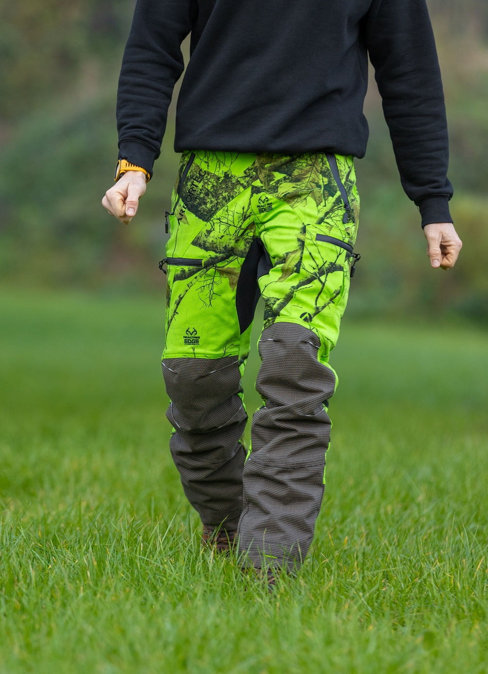 AT4060 - Breatheflex Pro Realtree Chainsaw Trousers Design A/Class 1 - Lime