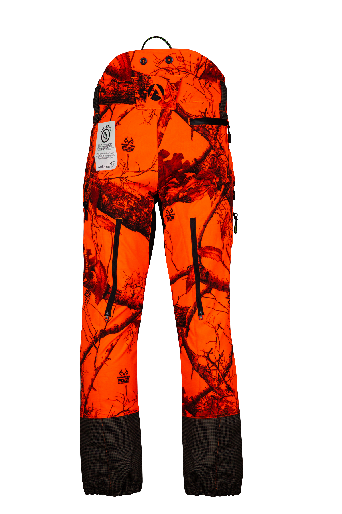 AT4060 UL - Breatheflex Pro Realtree Chainsaw Pants Design A/Class 1 - Orange