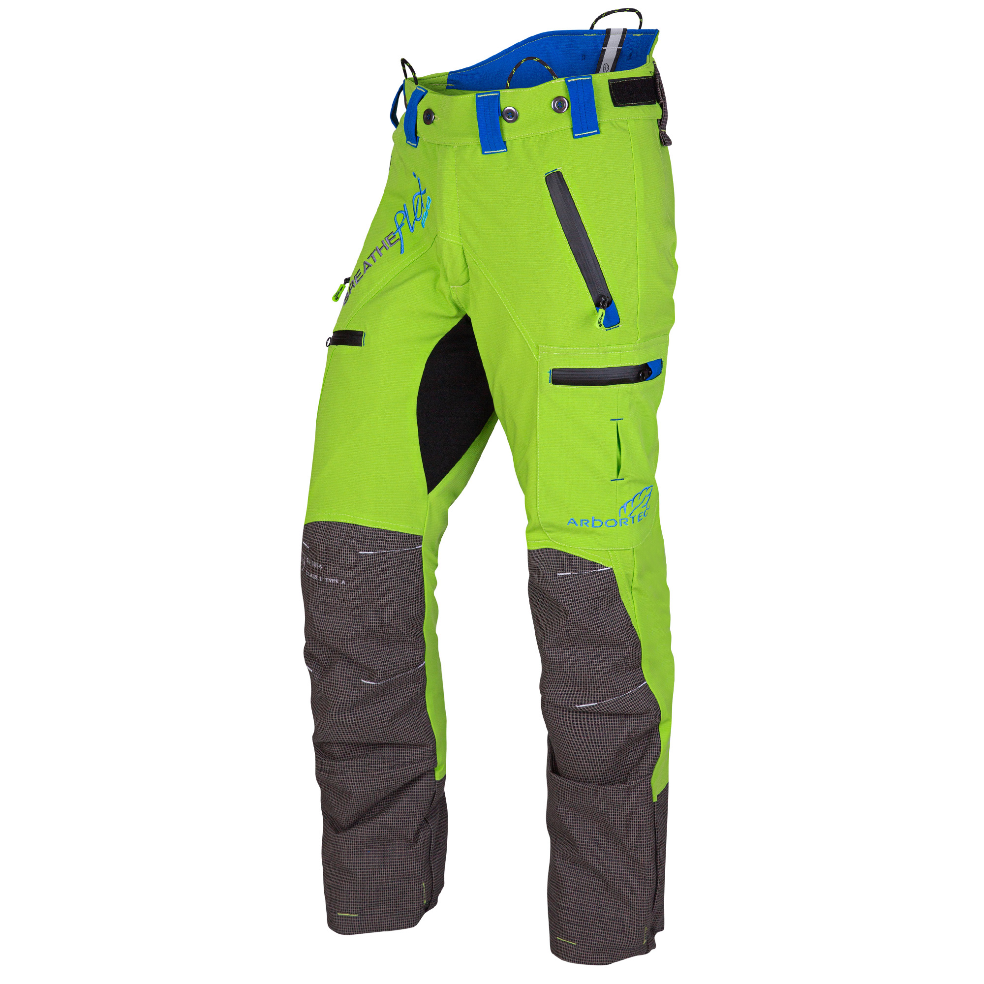 AT4060 Breatheflex Pro Chainsaw Trousers Design A Class 1 - Lime