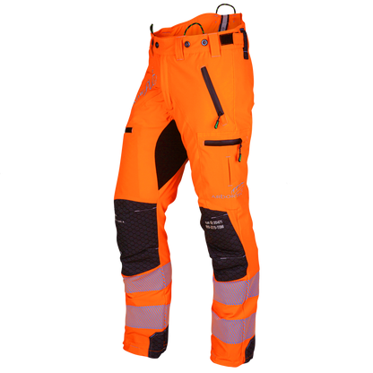ATHV4070 Breatheflex Pro Chainsaw Trousers Design C Class 1 - Hi-Vis Orange