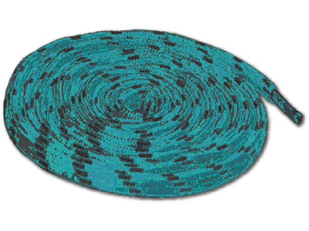 AT029 Laces For Kayo Boots - Aqua/Grey