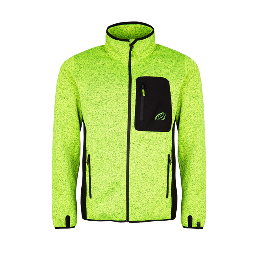  Kudu Plus Melange Zip Sweater Yellow Media 1 of 2