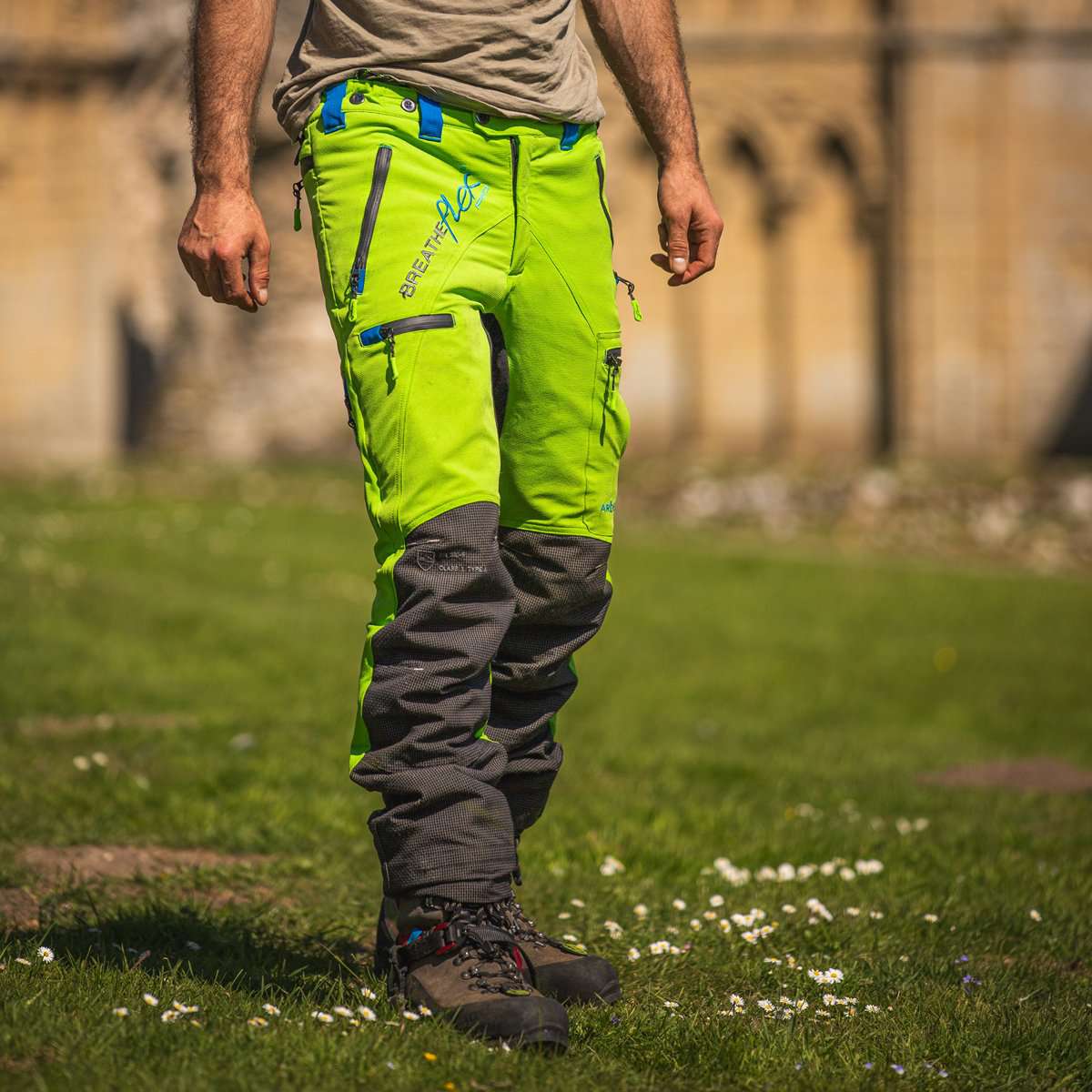 AT4070 Breatheflex Pro Type C Class 1 Chainsaw Trousers - Lime - Arbortec Forestwear