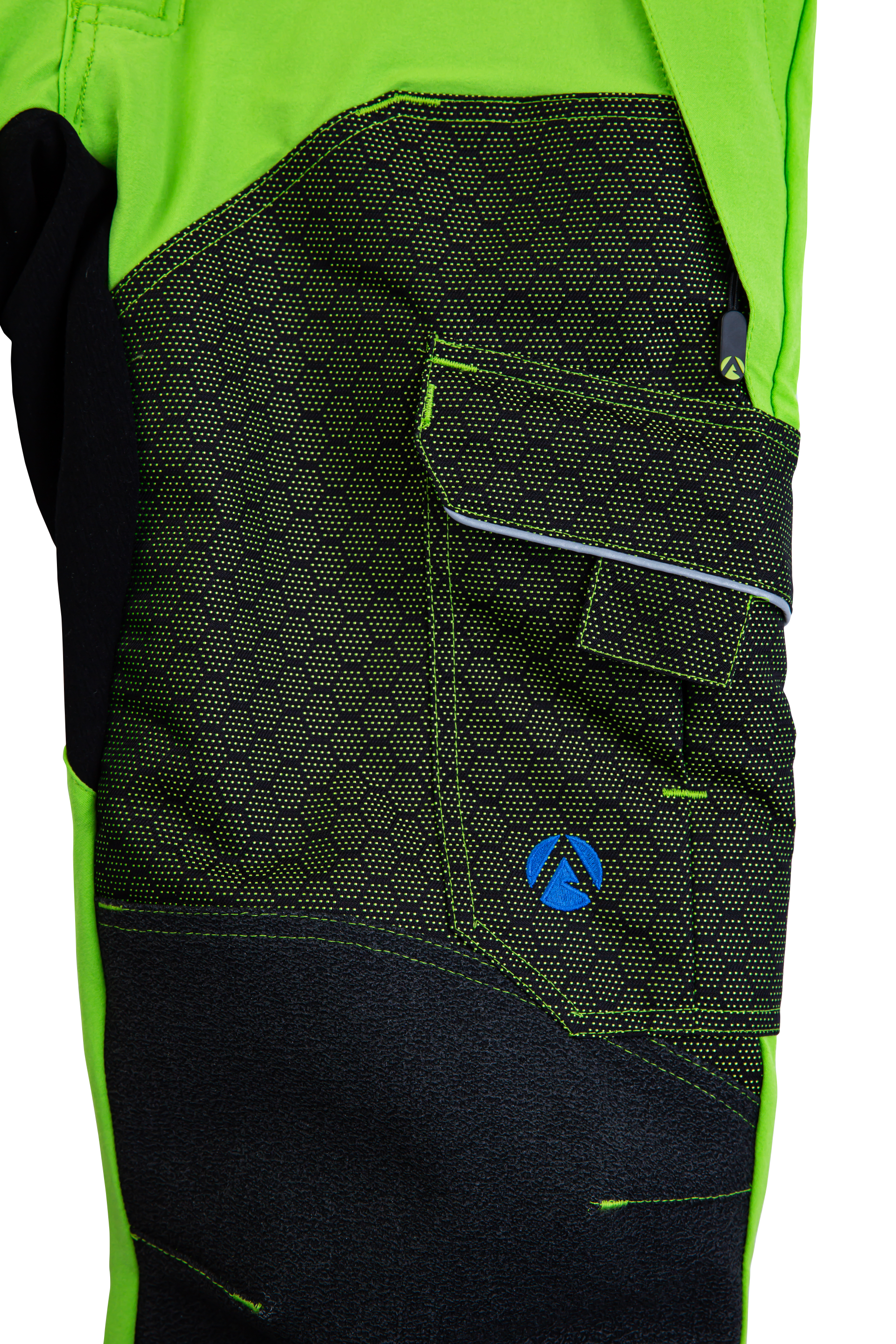 AT4080 - Arbortec Deep Forest Chainsaw Trousers Design A/Class 1 - Lime