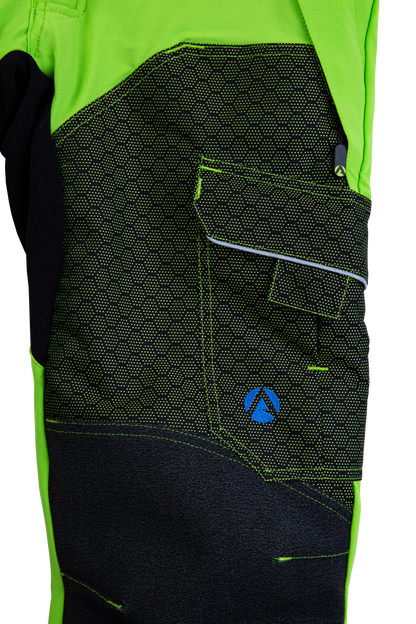AT4090 - Arbortec Deep Forest Chainsaw Trousers Design C/Class 1 - Lime