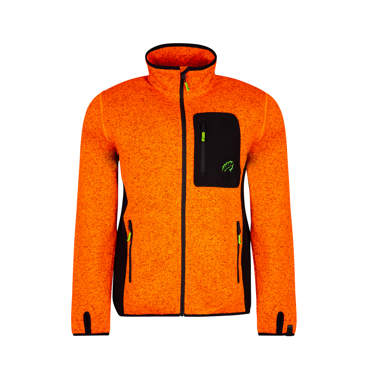 AT4900 Kudu Melange Zip Sweater Orange - S