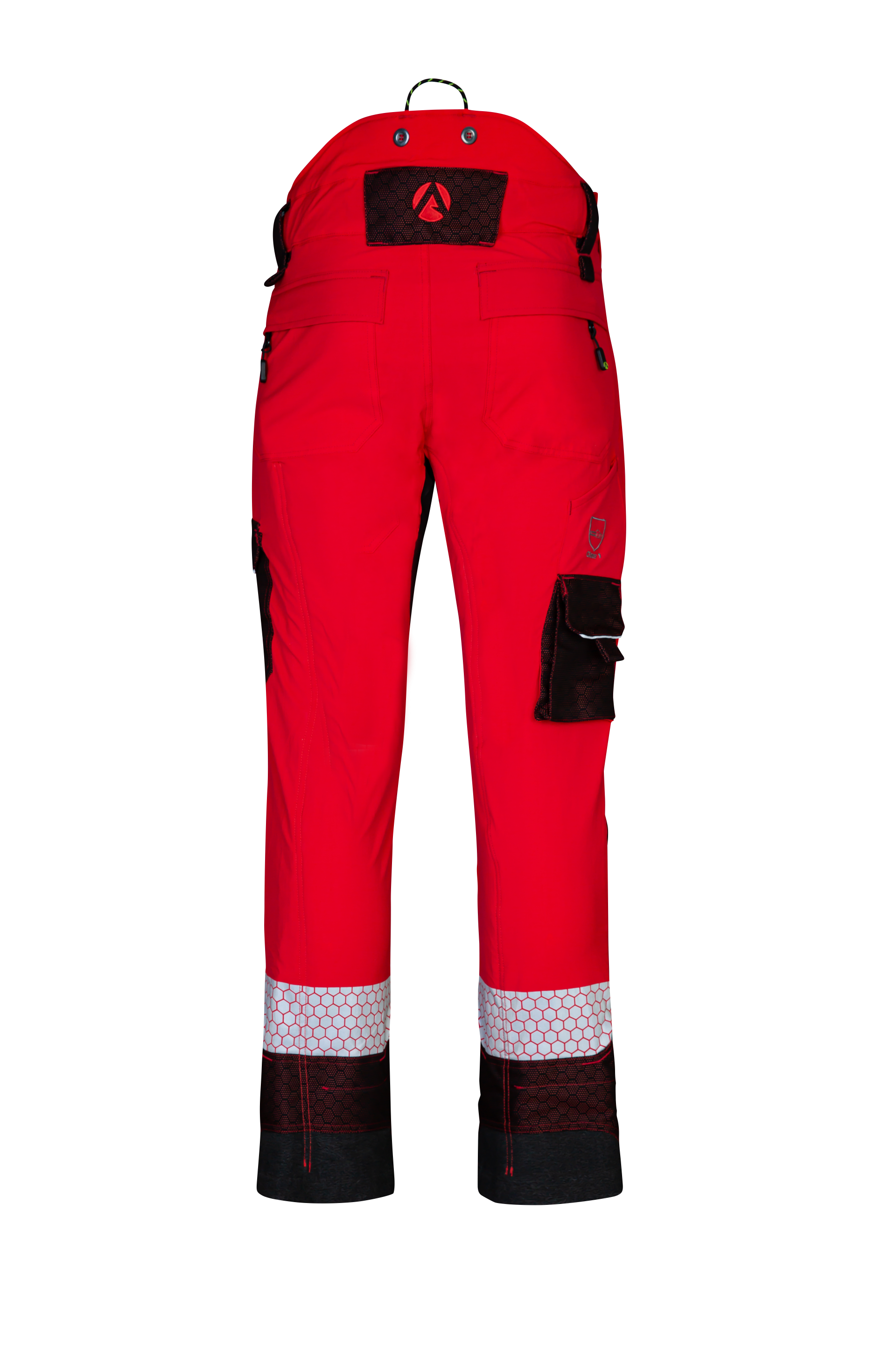 AT4090 - Arbortec Deep Forest Chainsaw Trousers Design C/Class 1 - Red